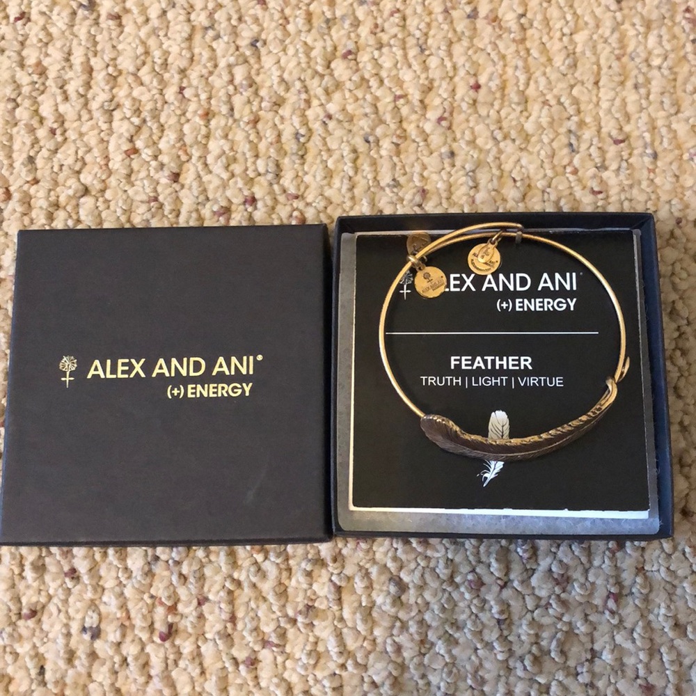 Alex and ani feather bangle